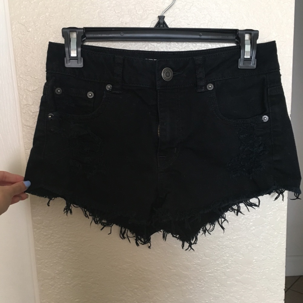 Black American eagle shorts